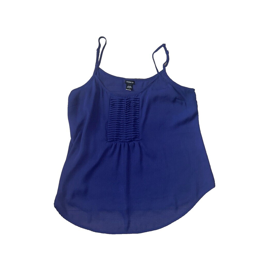 Women's Torrid Blue Sleeveless Cami Tank Top Size 0 L